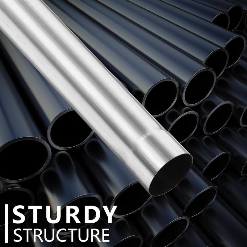 LCGP 2.25" Custom Mandrel Straight Exhaust Pipe, 48" Long, Made of High Quality Stainless Steel Fit 2.25 Inch Exhaust System - Image 4